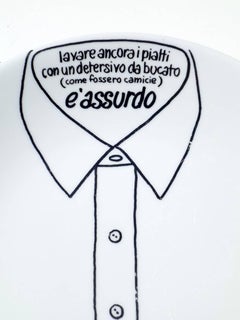 1960s by Piero Fornasetti for Testa Studio Advertising Plate