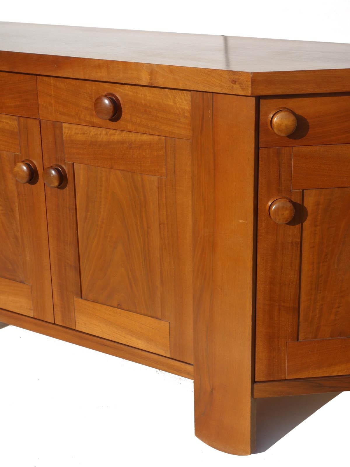 Mid-Century Modern 1960s by Silvio Coppola for Bernini Italian Design Walnut Sideboard