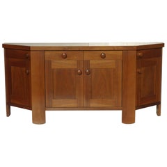 buffet en noyer des années 1960 de Silvio Coppola pour Bernini Italian Design