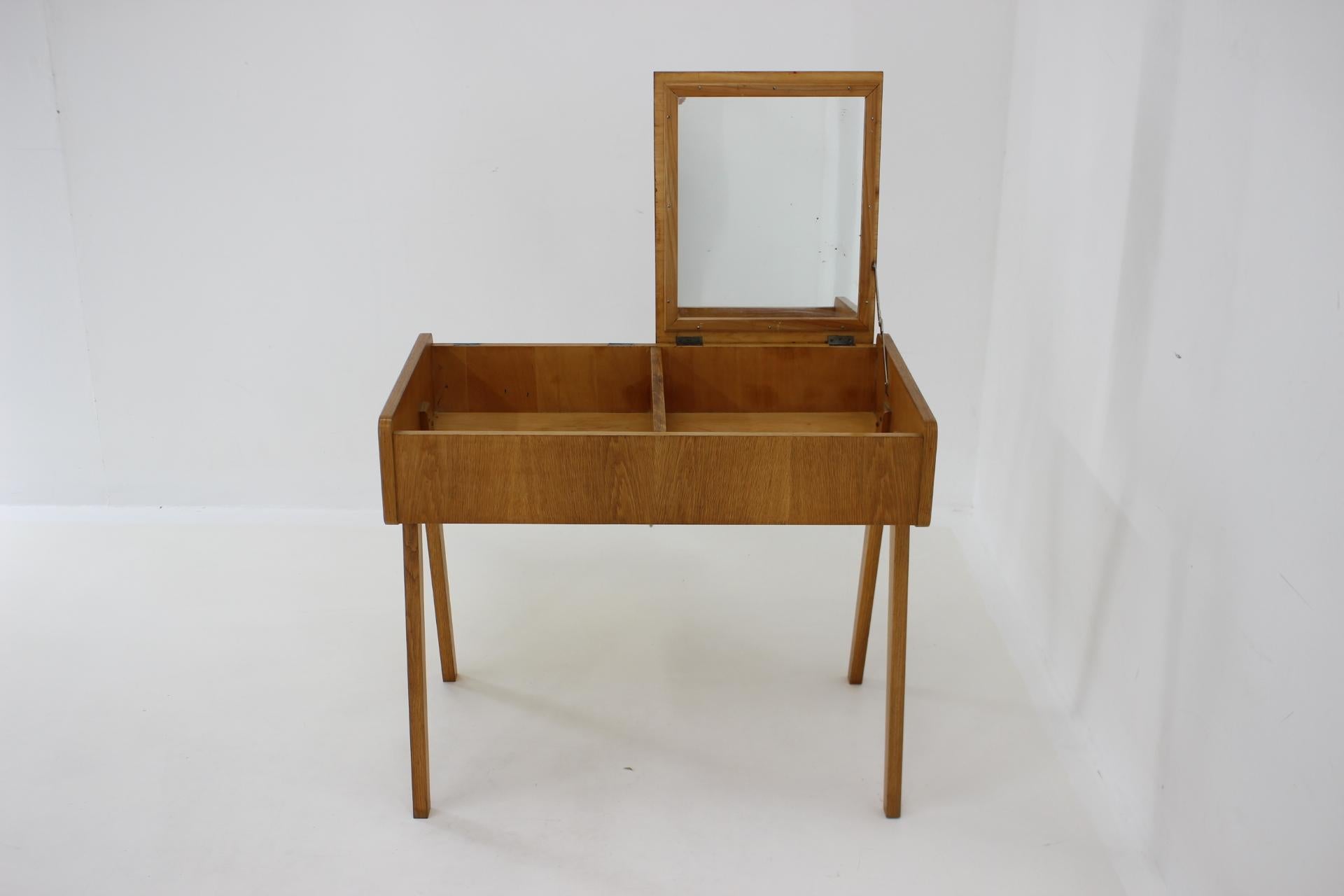 1960s Cabinet/Table with Mirror, Czechoslovakia In Good Condition For Sale In Praha, CZ