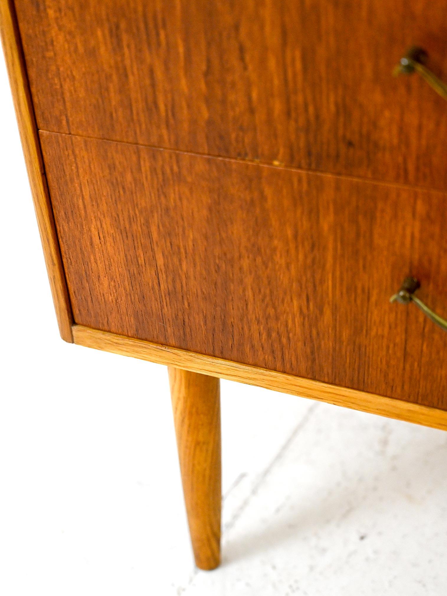 1960s Cabinet with Brass Handles 1