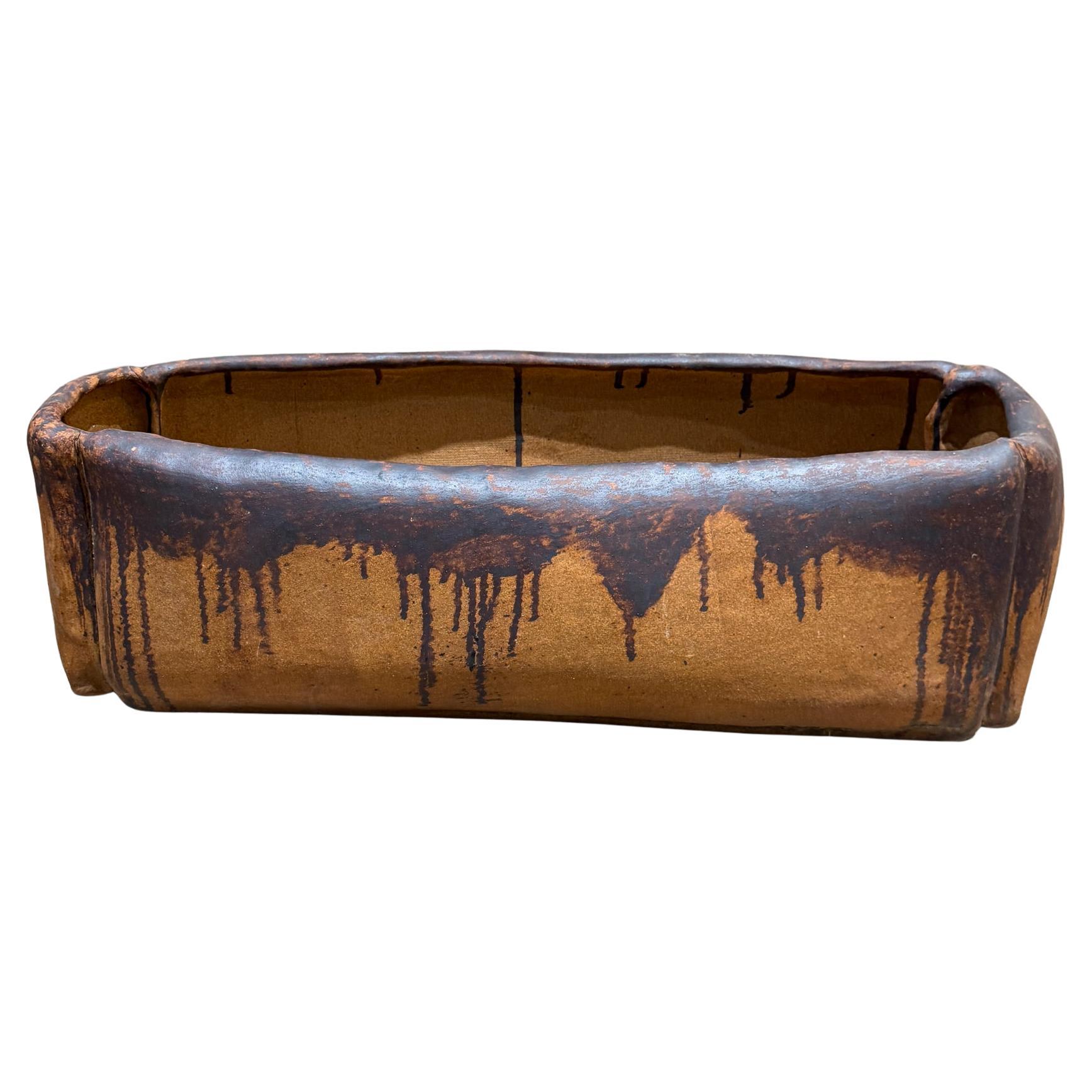1960s Calif Architectural Art Pottery Glazed Window Planter Box David Cressey For Sale