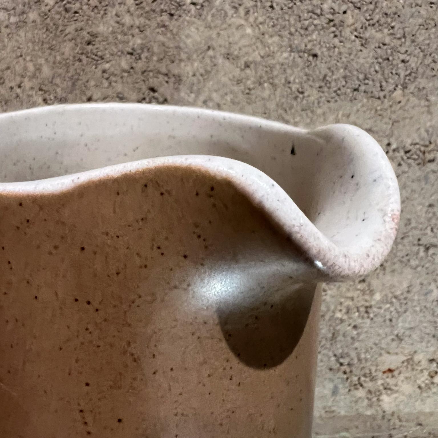 1960s Stoneware Pottery Ceramic Pitcher Metlox Manhattan Beach For Sale 1