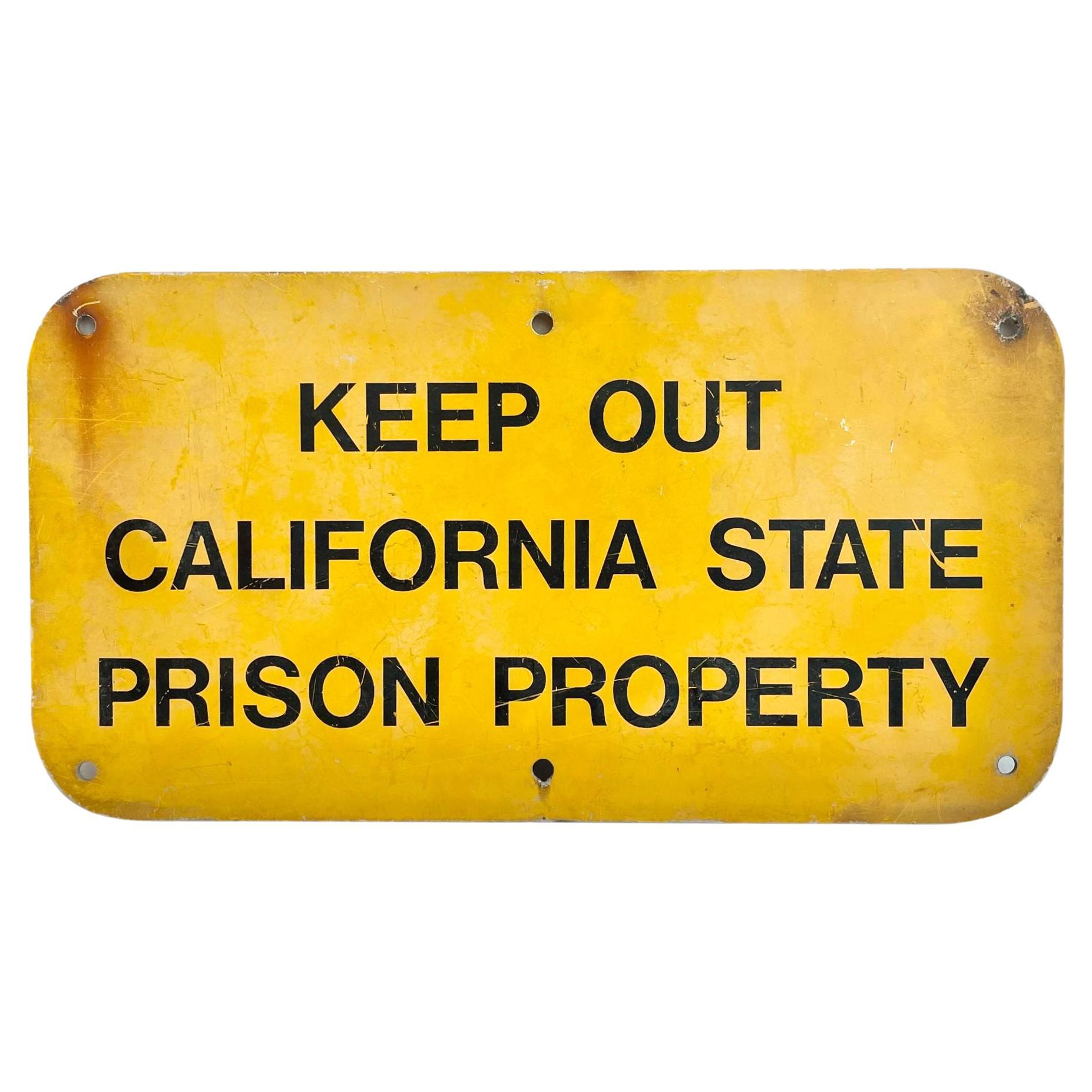 1960s California Prison Sign