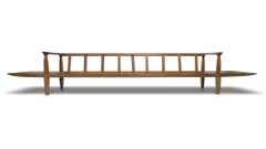 1960's California Studio Walnut Sofa Bench