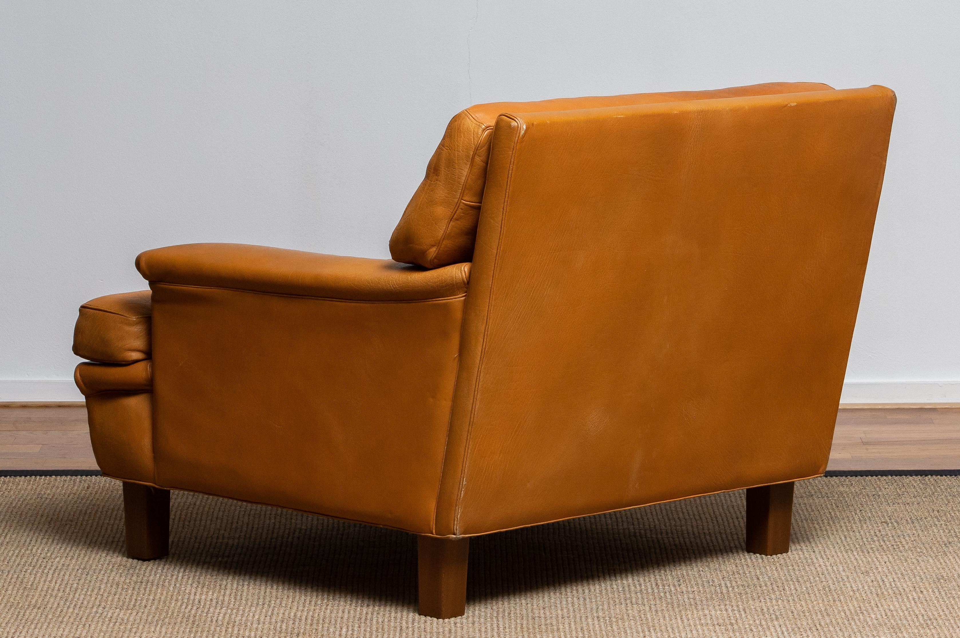 1960s Camel Quilted Buffalo Leather 