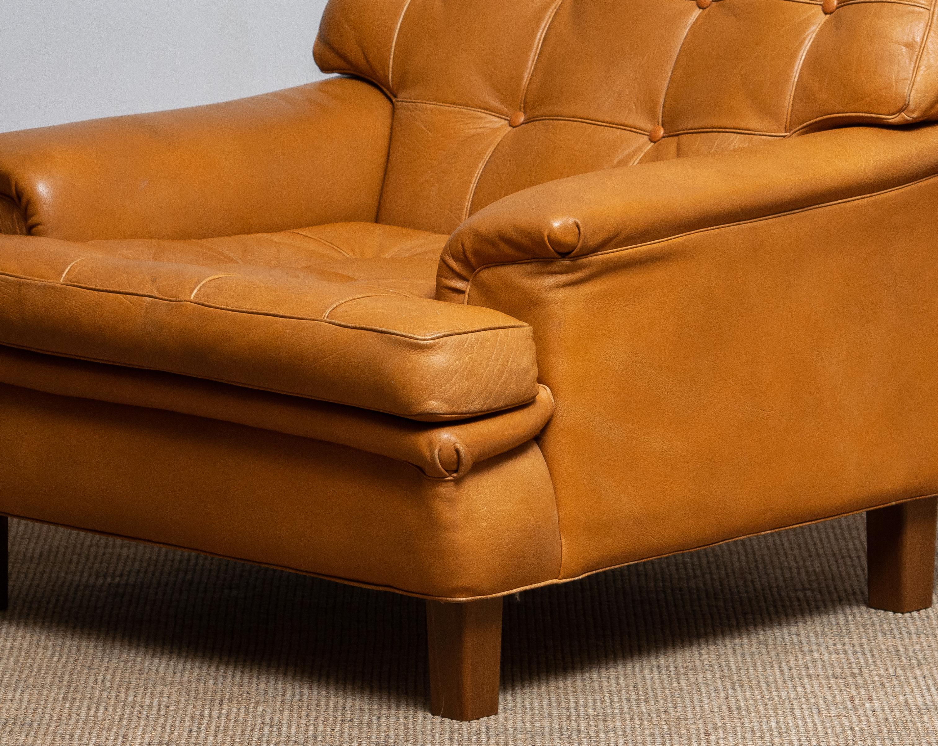 1960s Camel Quilted Buffalo Leather 