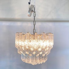 1960s Camer Spiral Murano Glass Chandelier