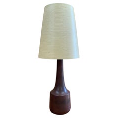 1960s Canadian Ceramic and Fibreglass “Lotte” Lamp with Original Shade