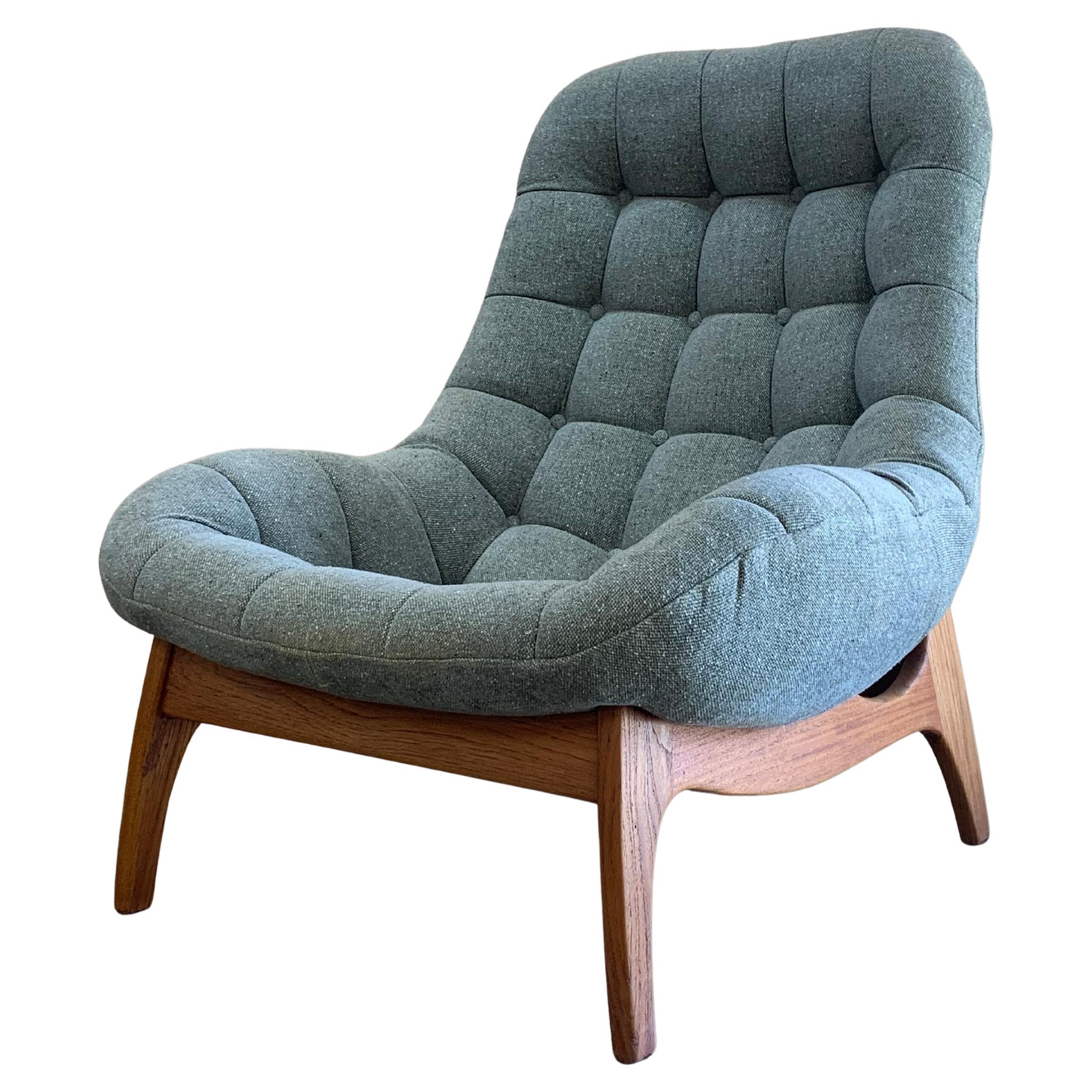 1960s Canadian Teak Scoop Lounge Chair