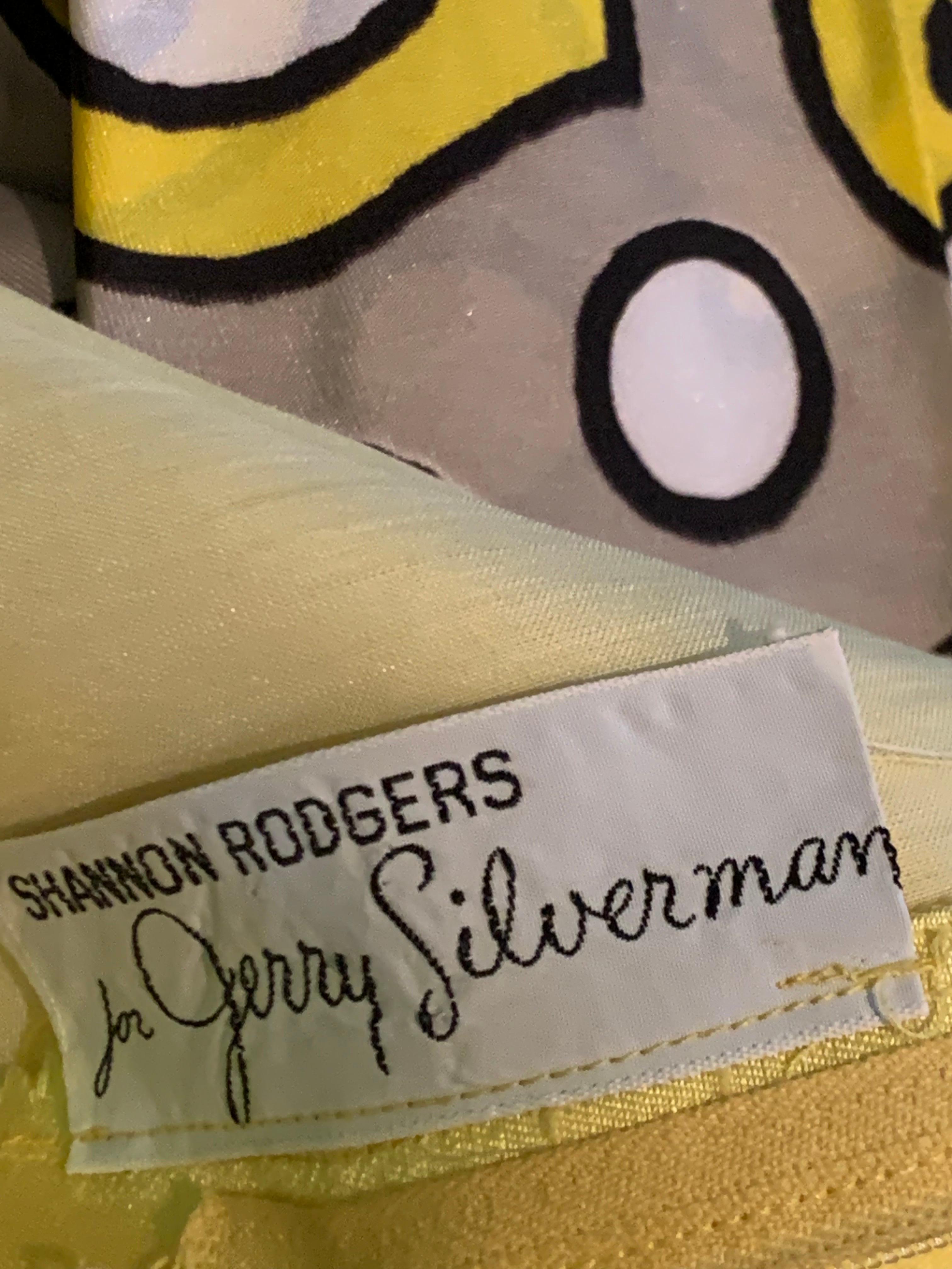 1960s Canary Yellow Silk Shantung Empire-Waist Sleeveless Cocktail Dress For Sale 8