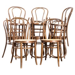 1960's Cane Seat Classic Hoopback Dining Chairs - Set Of Eleven