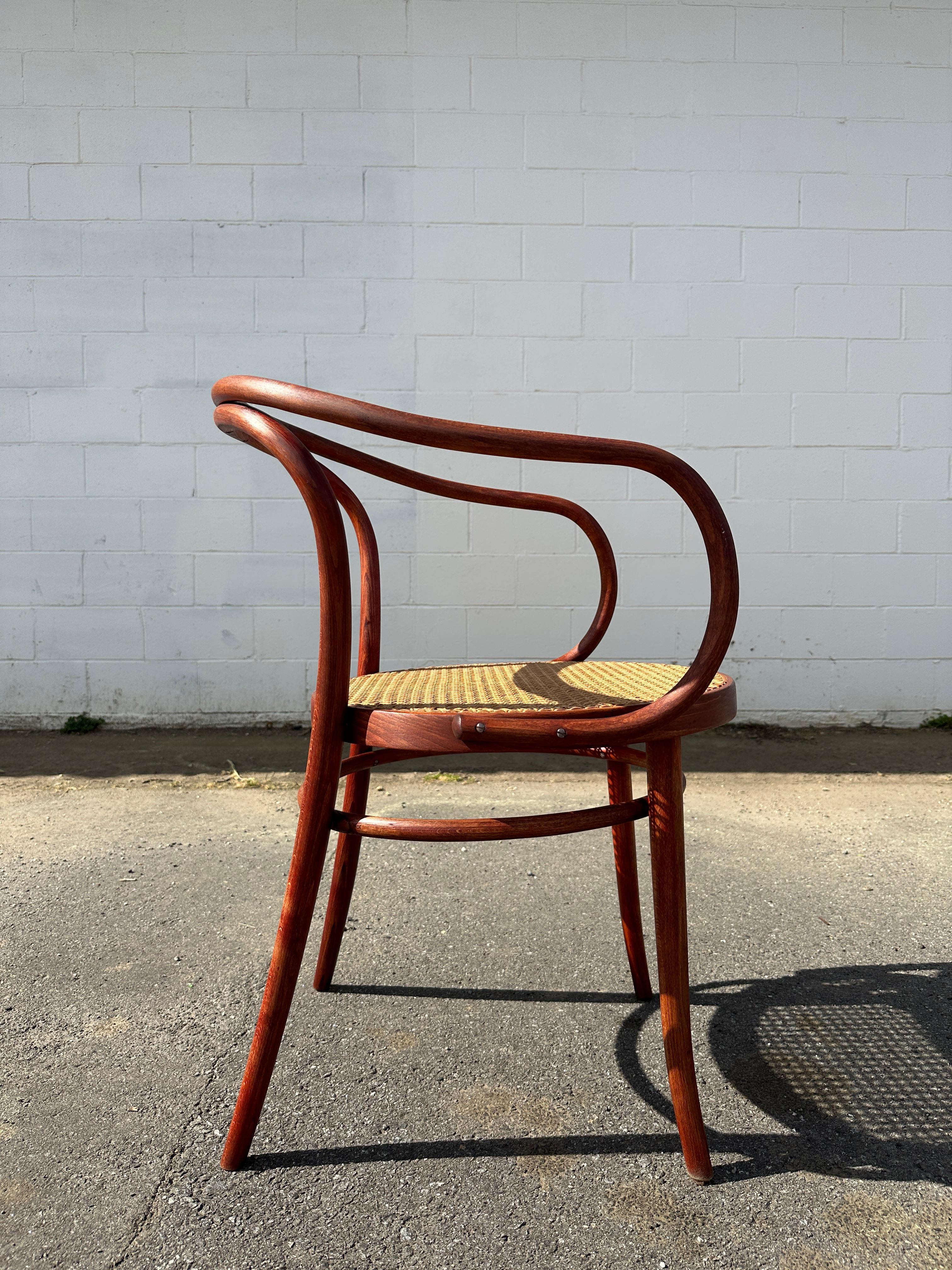 1960s Cane Thonet B9 Bentwood Arm Chairs for Stendig, 4 Available 1