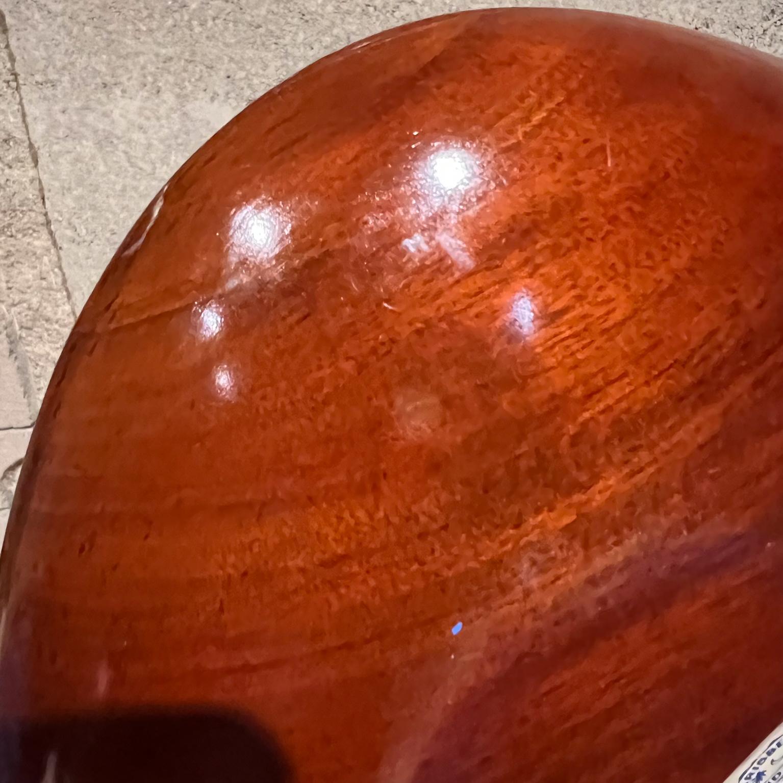 1960s Caribbean Tray Mahogany Sculptural Wood Bowl  For Sale 10