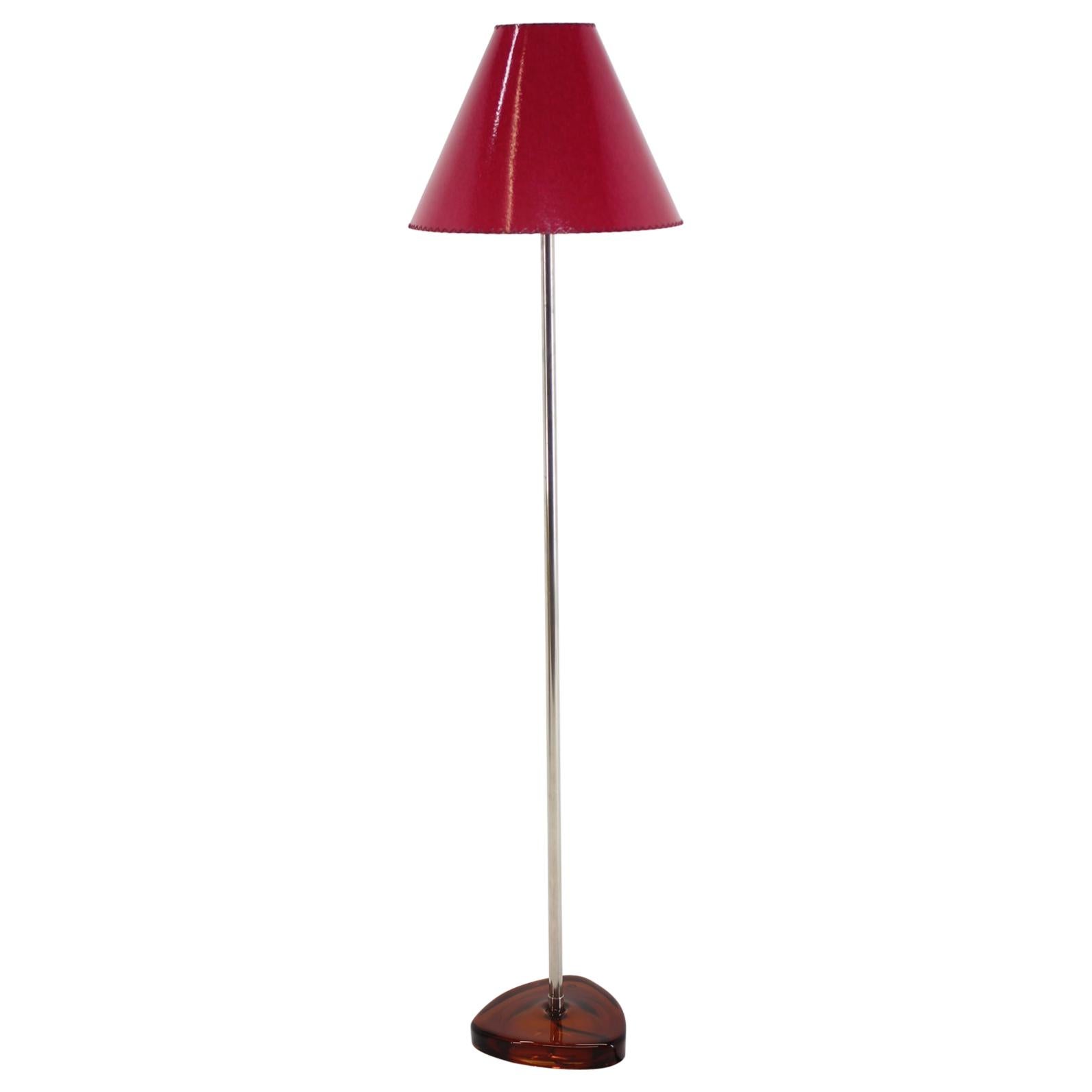 1960s Carl Fagerlund Floor Lamp Orrefors, Sweden For Sale