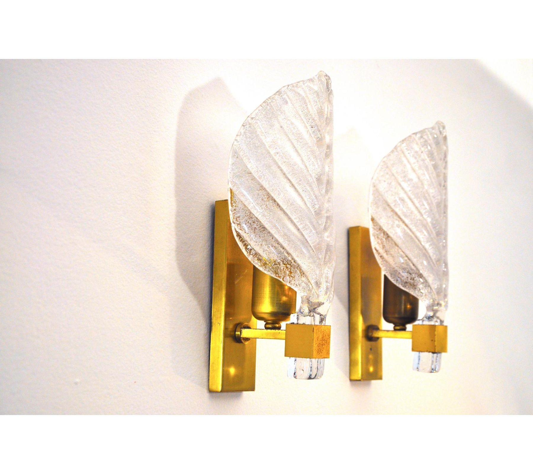 Hollywood Regency 1960s Carl Fagerlund for Lyfa Wall Lights - a Pair