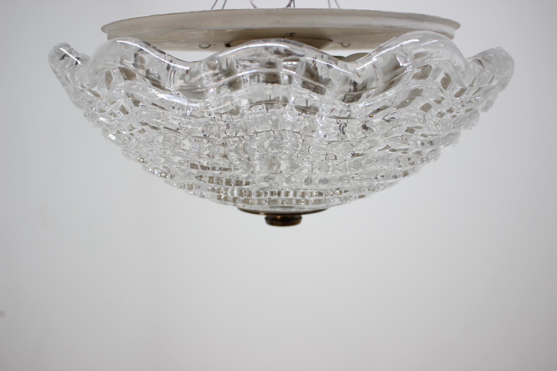 1960s Carl Fagerlund for Orrefors Glass Pendant Lamp 5