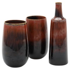 Vases en céramique Carl-Harry Stålhane Rörstrand des années 1960