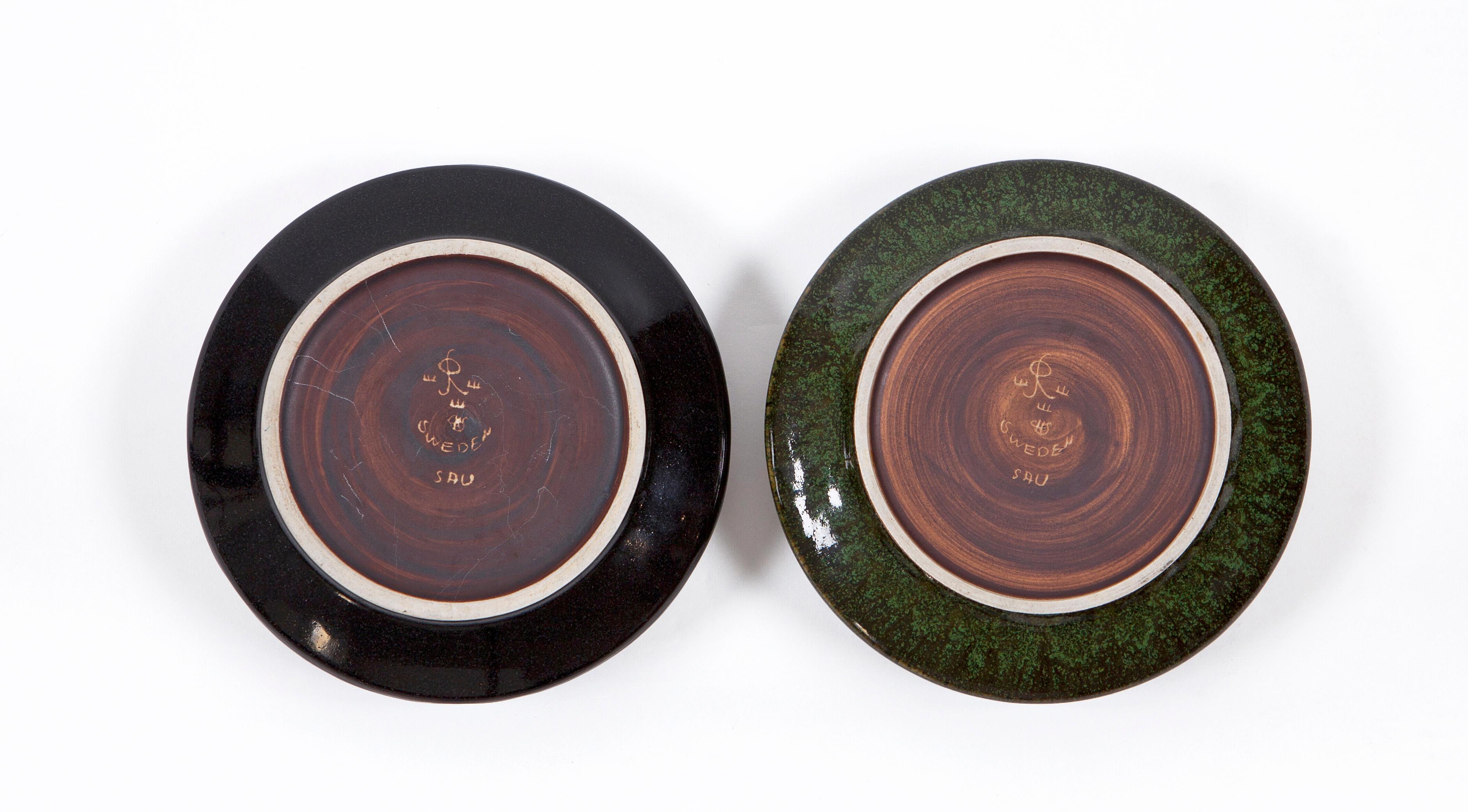 Glazed 1960s Carl-Harry Stålhane Stoneware Bowls