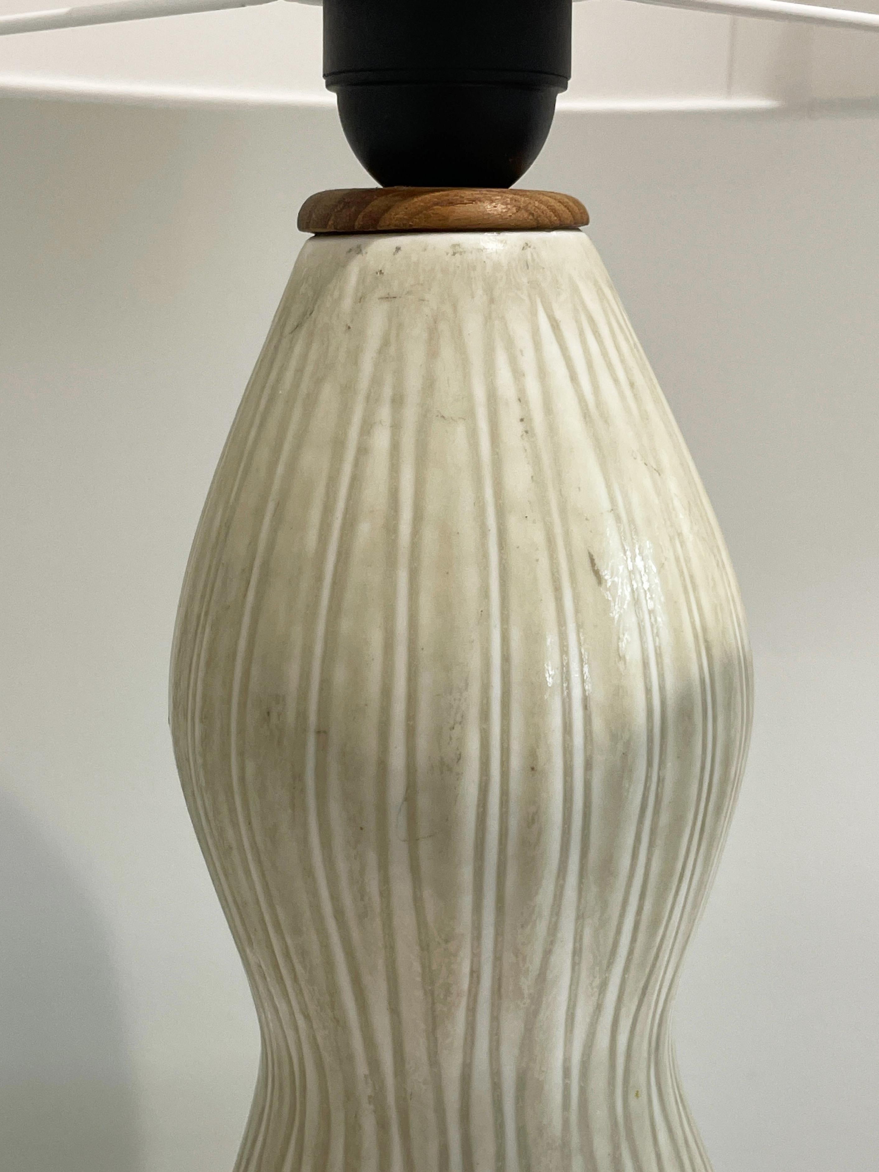 Mid-Century Modern 1960s Carl-Harry Stålhane Stoneware Table Lamp For Sale