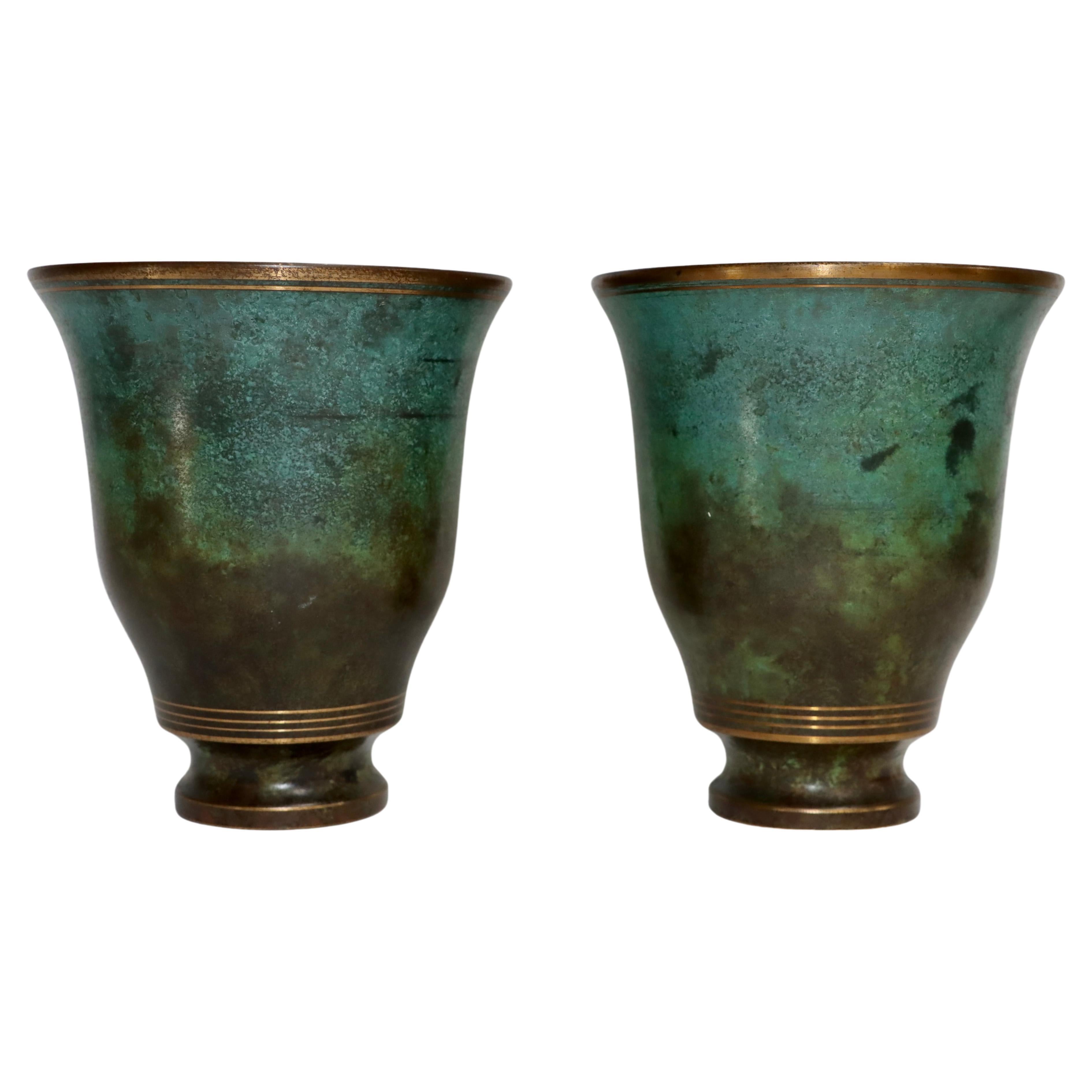 1960's Carl Sorensen Bronze Vases