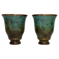 1960's Carl Sorensen Bronze Vases