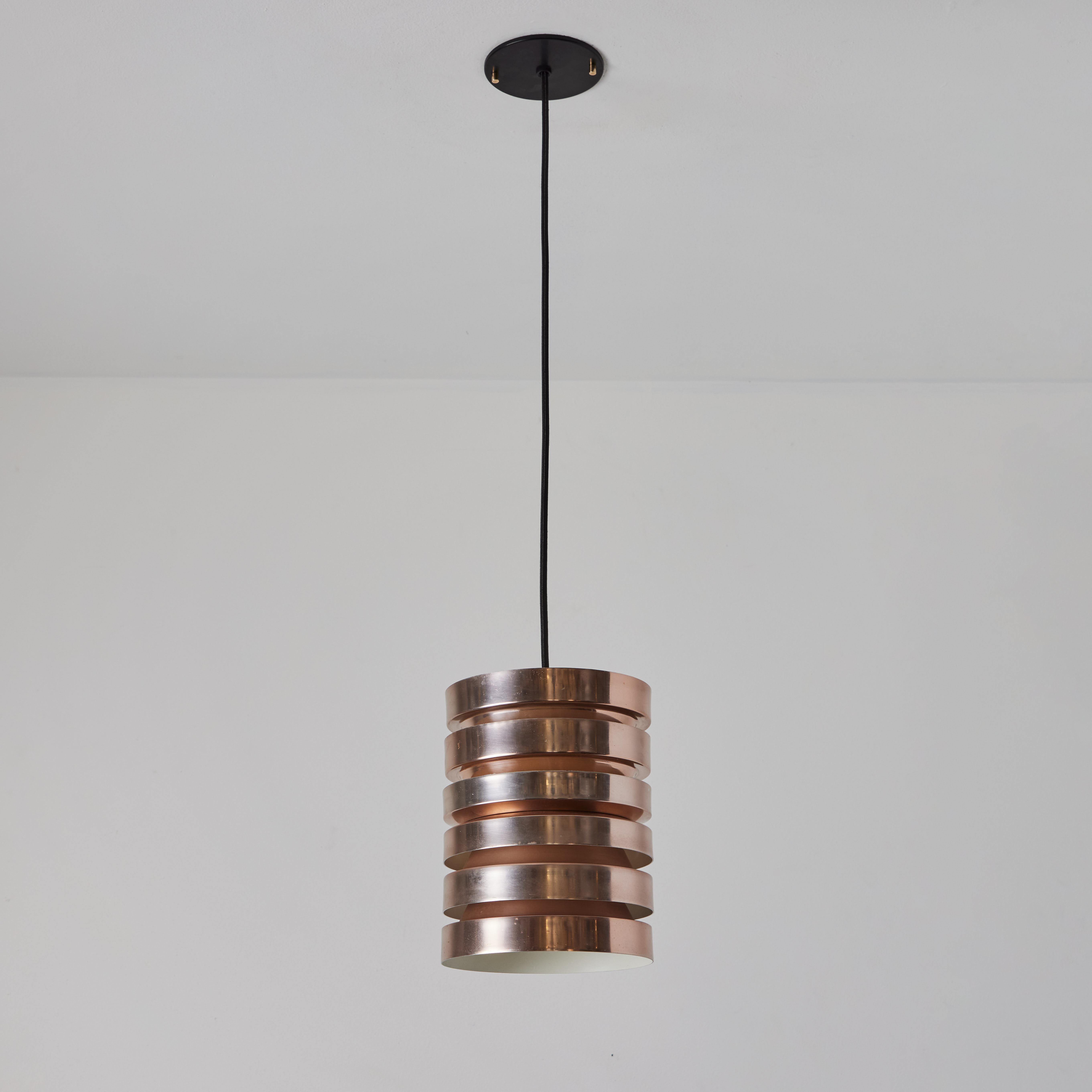 Scandinavian Modern 1960s Carl Thore Copper Pendant For Sale