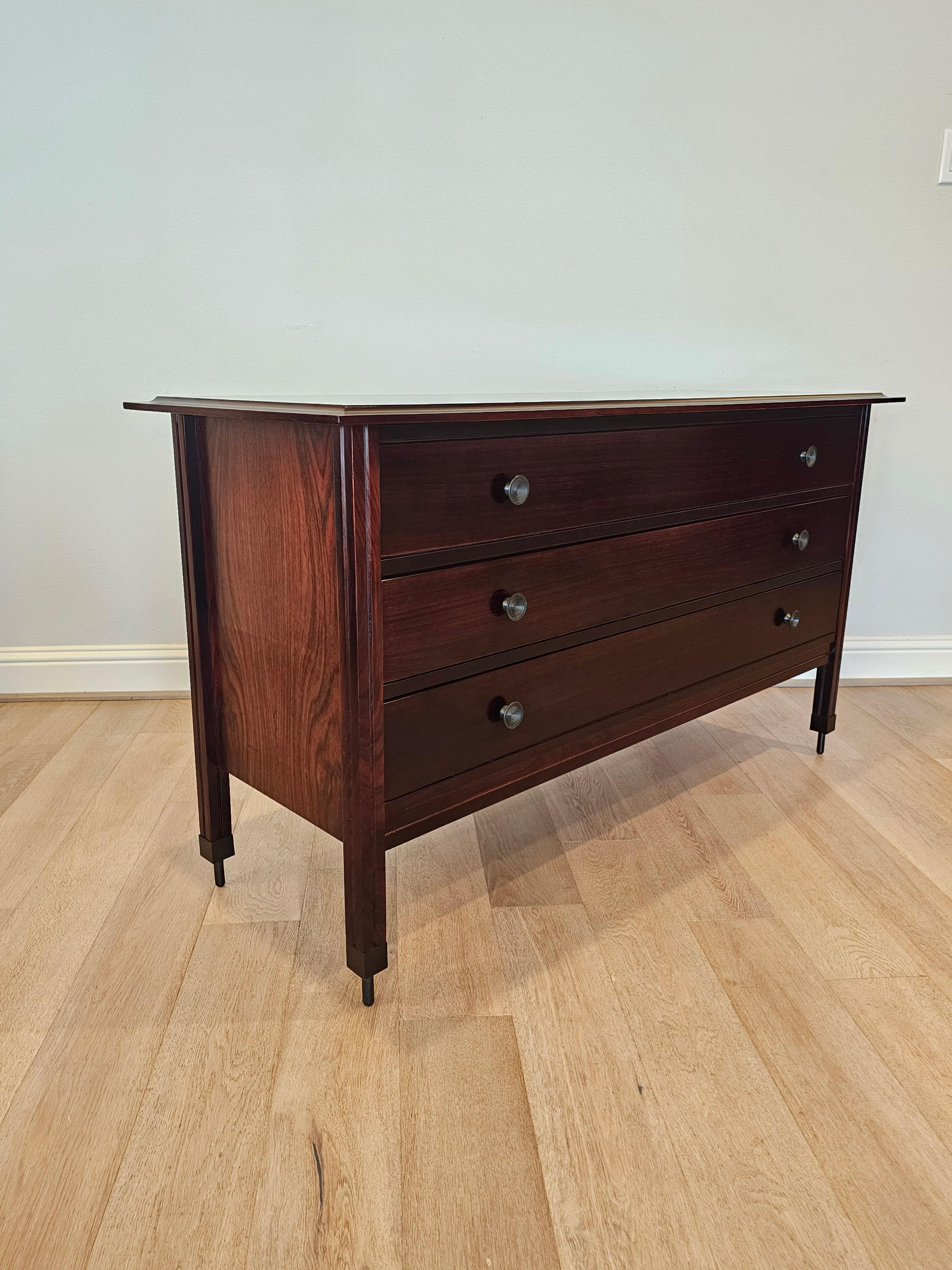 Bronze Carlo De Carli pour Sormani DC154 commode moderne mi-siècle des années 1960 en vente