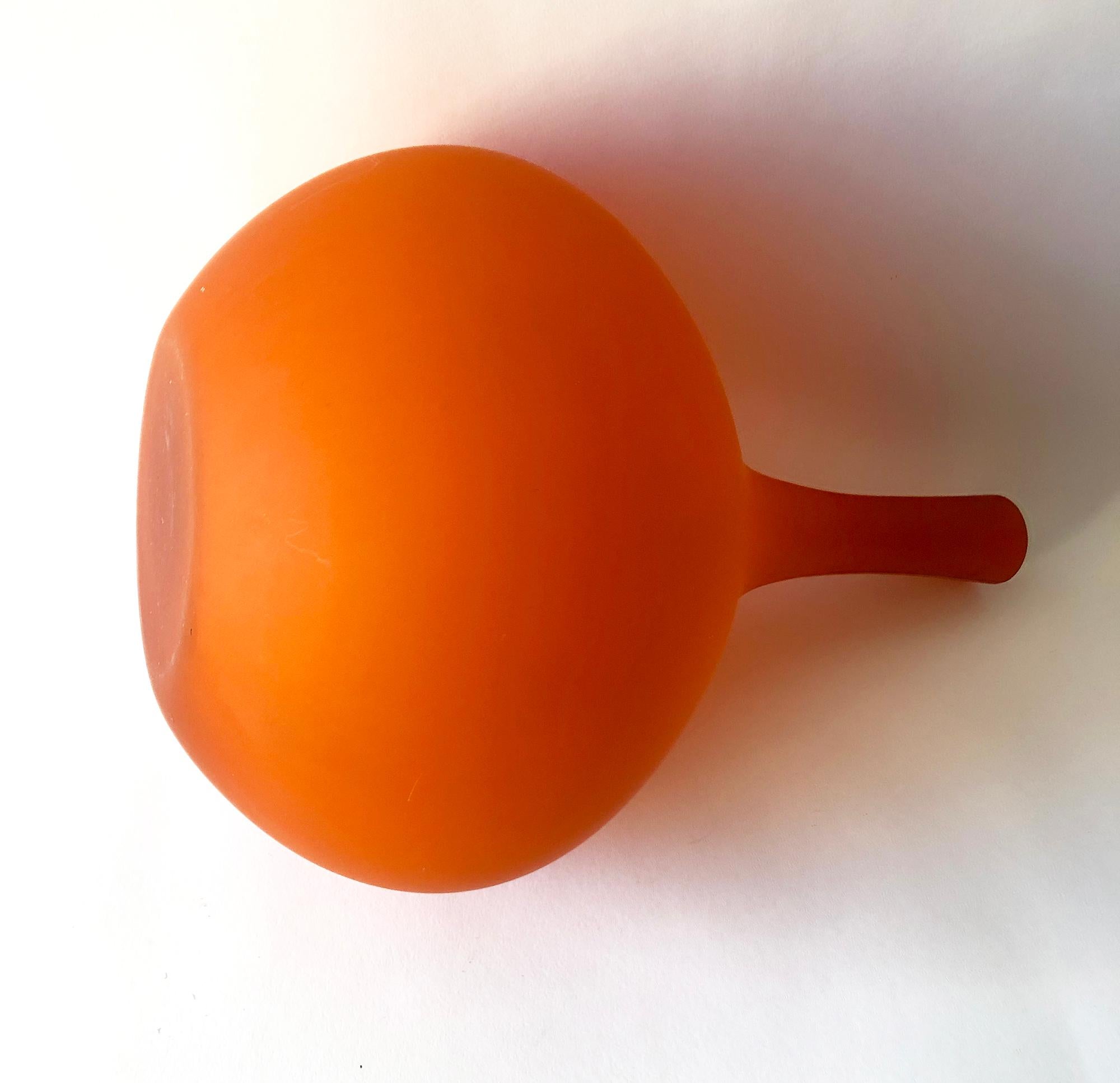 1960s Carlo Moretti Murano Opaque Satinato Blown Glass Vase In Good Condition In Palm Springs, CA