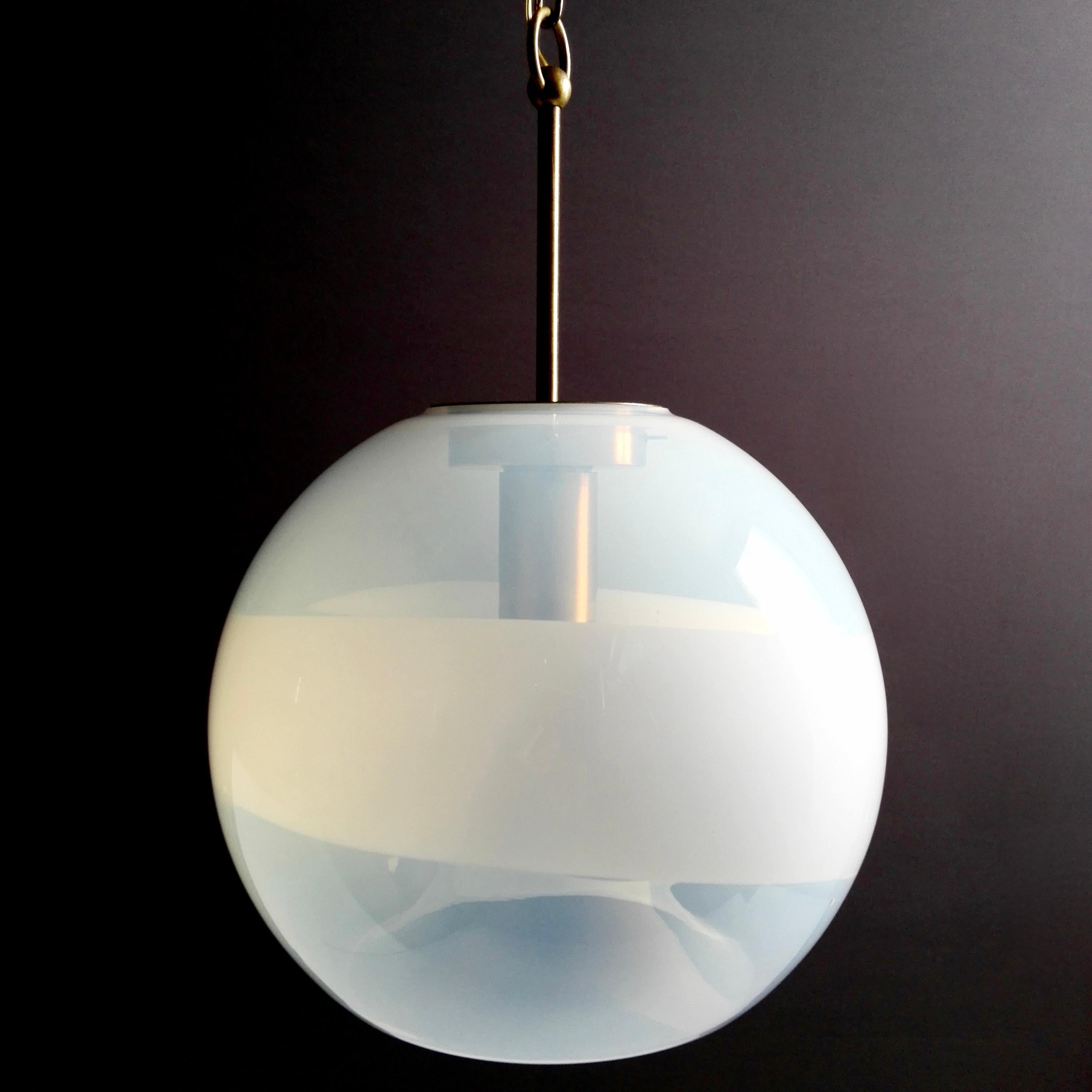 Mid-20th Century 1960s Carlo Nason attributed for Mazzega Space Age Murano Glass Pendant lamp.