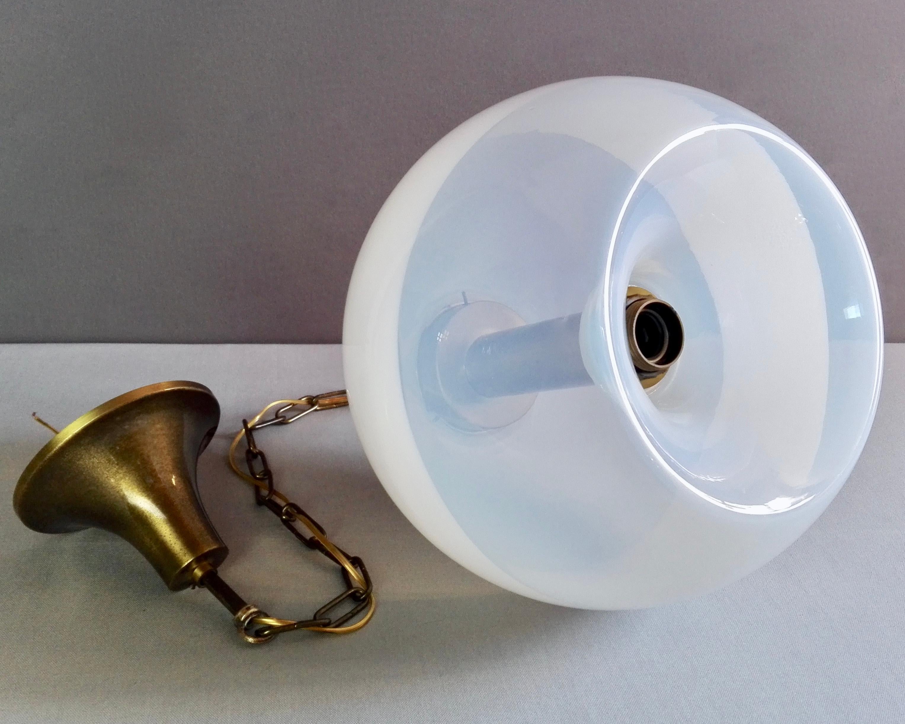 1960s Carlo Nason attributed for Mazzega Space Age Murano Glass Pendant lamp. 2