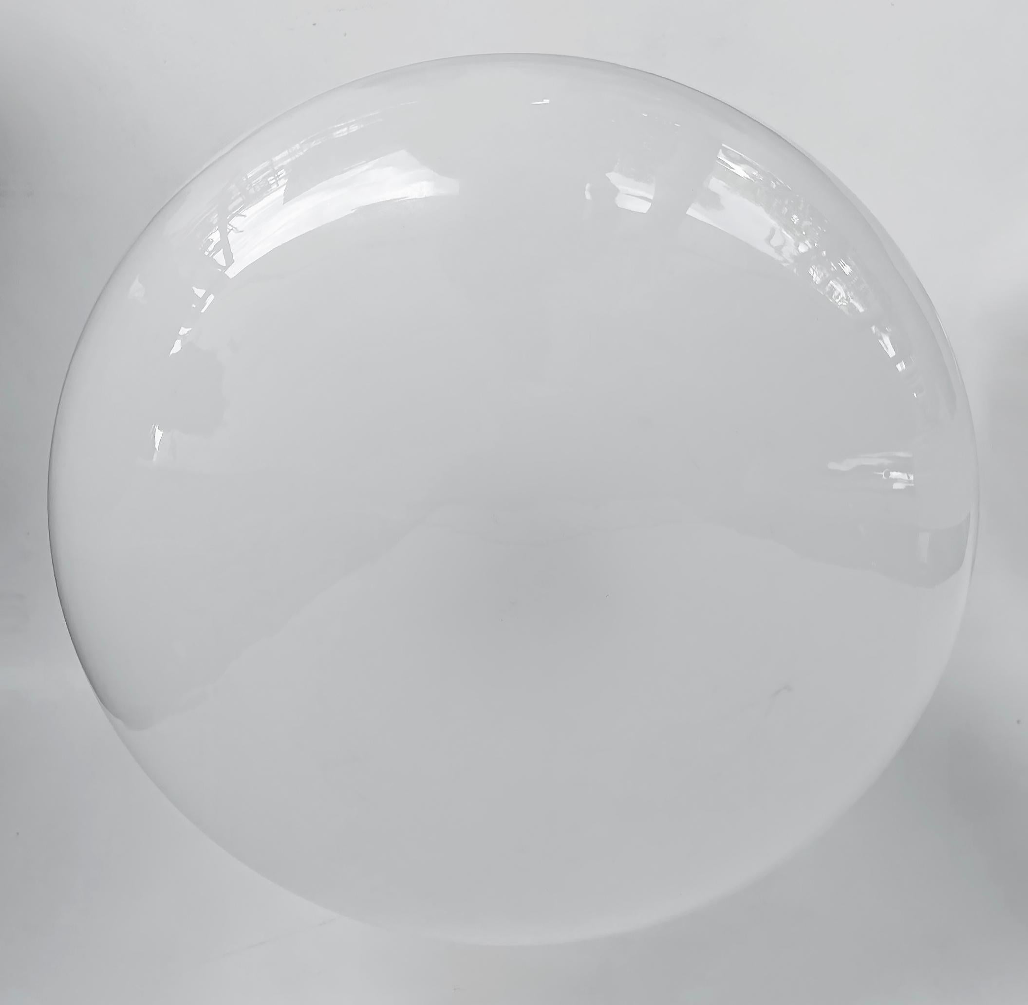 Lámpara de pie de cristal de Murano Carlo Nason IVR Mazzega de los años 60, en acero inoxidable en venta 2