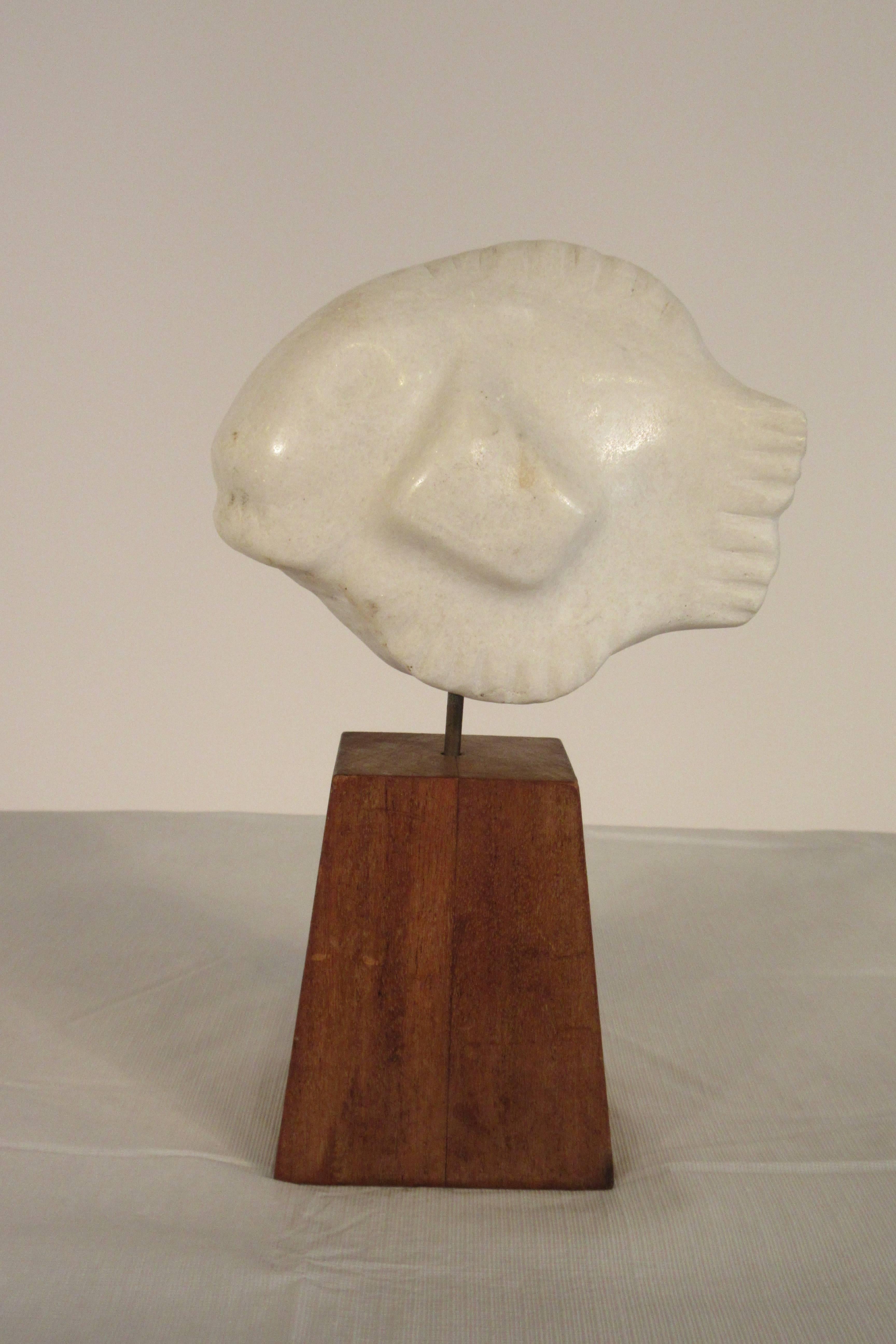 1960s Carved Marble Fish Sculpture 2