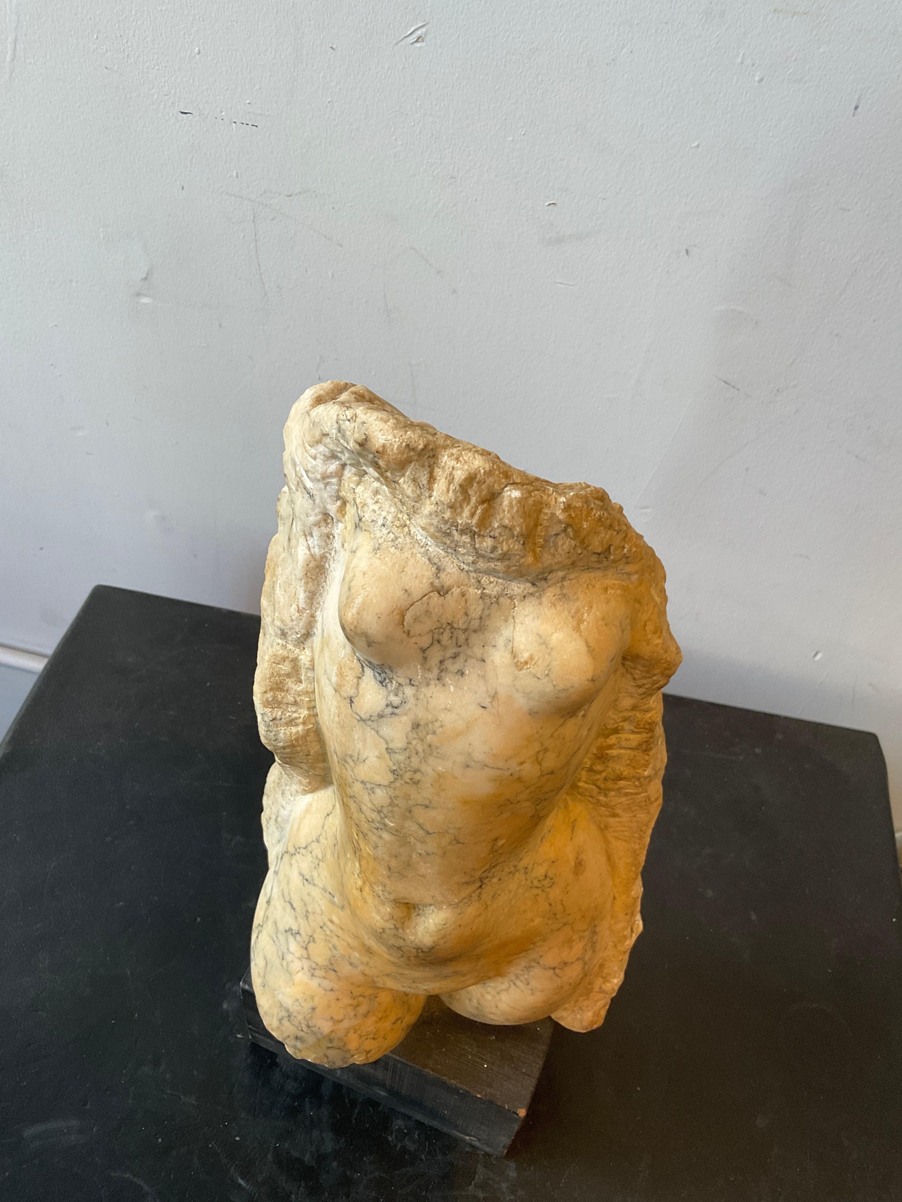 1960s Carved Marble Nude Sculpture  For Sale 3
