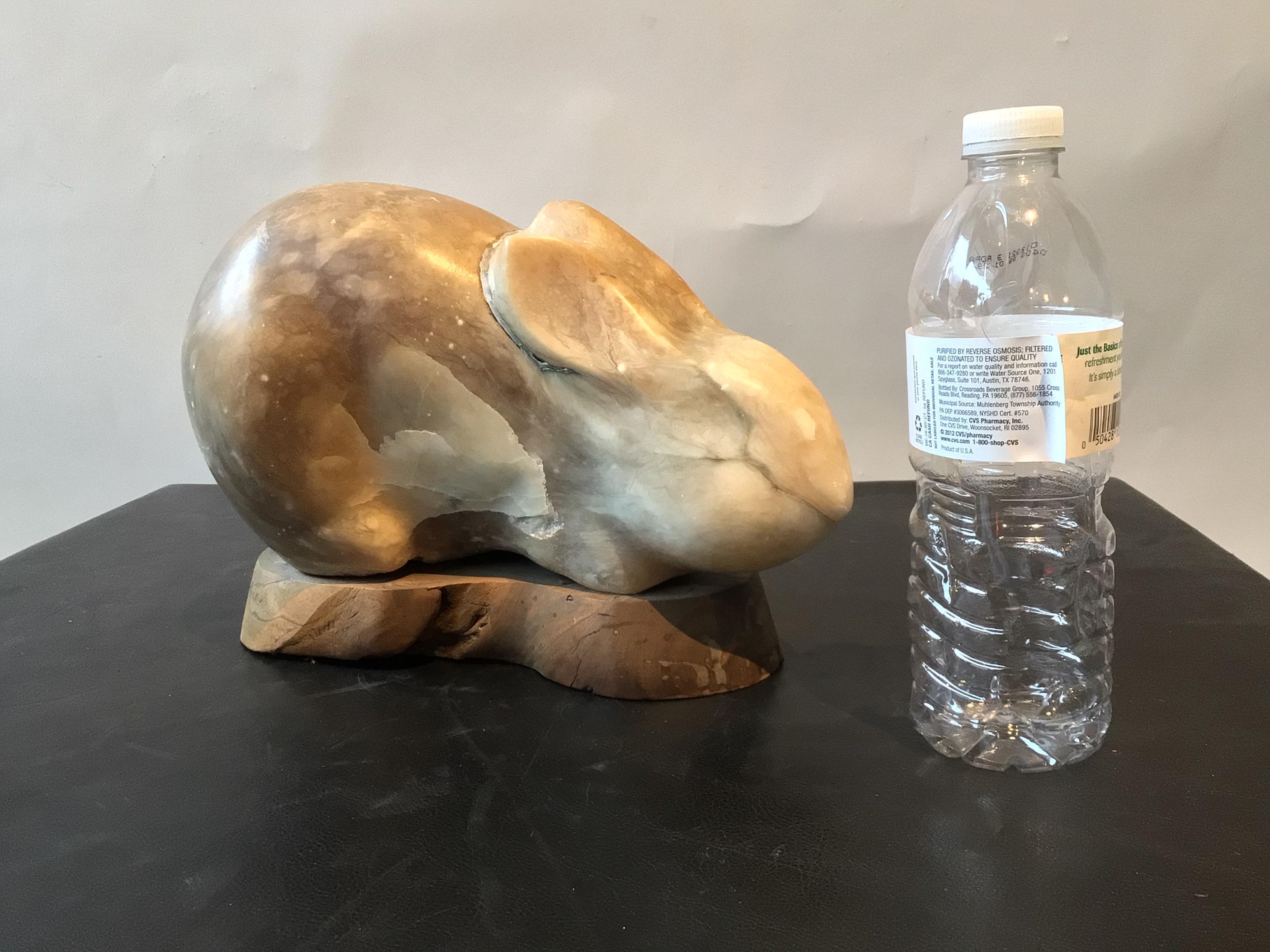 1960s Carved Marble Sculpture of a Rabbit 2