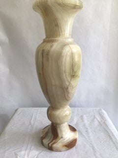 1960s Carved Onyx Urn Vase