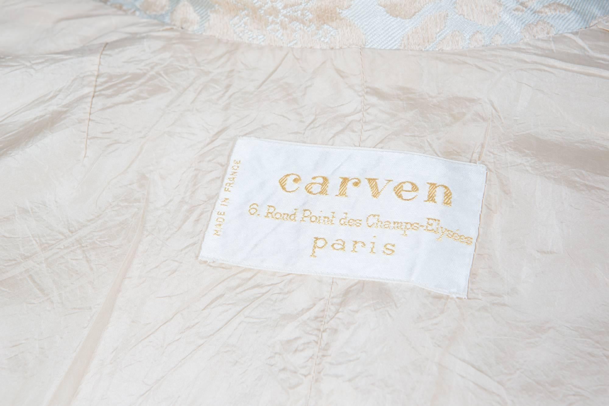 Women's 1960s Carven Jacquard  Evening Jacket