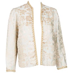 1960s Carven Jacquard Evening Jacket