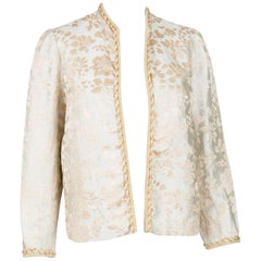 1960s Carven Jacquard  Evening Jacket