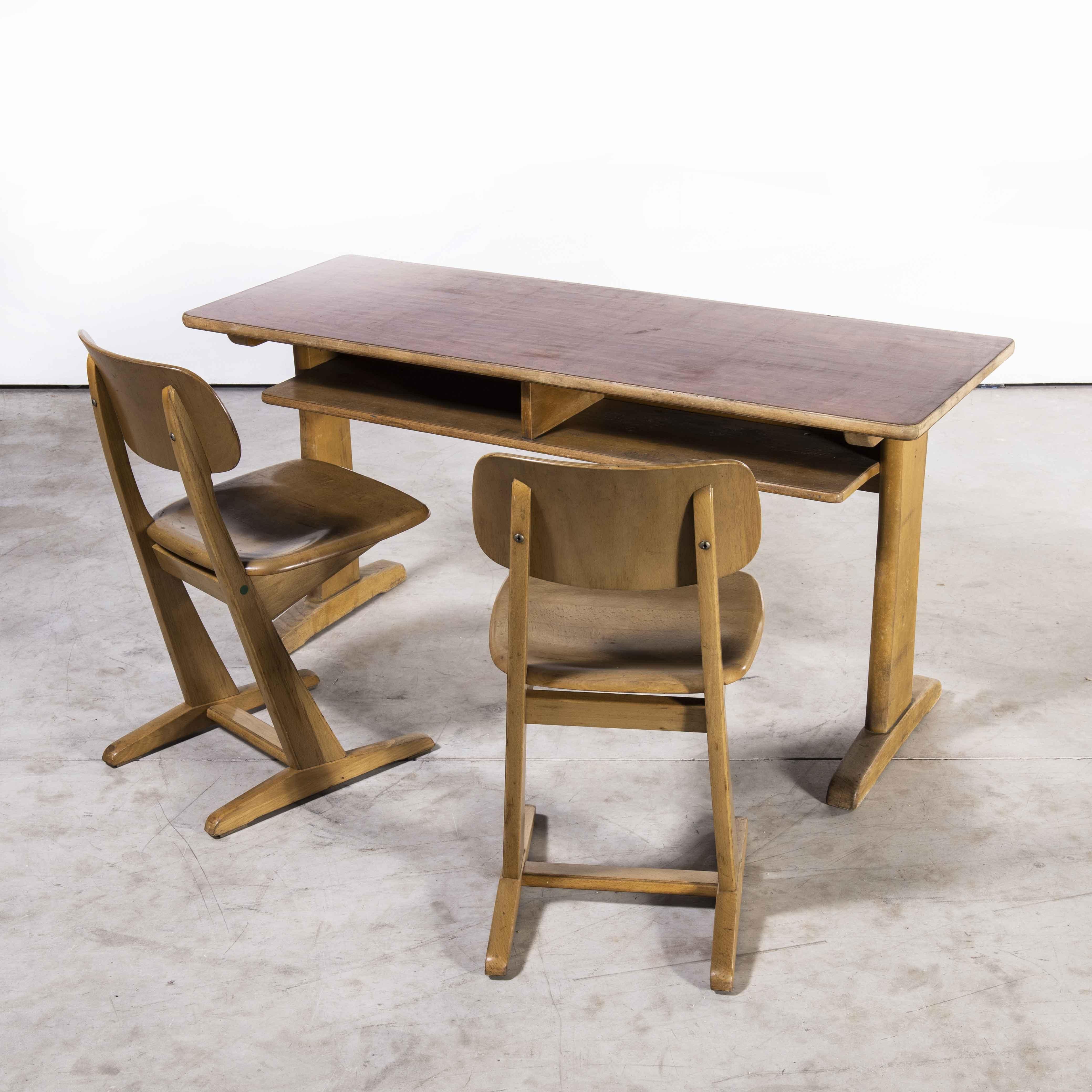 Unknown 1960's Casala Children's Desk And Chair Set