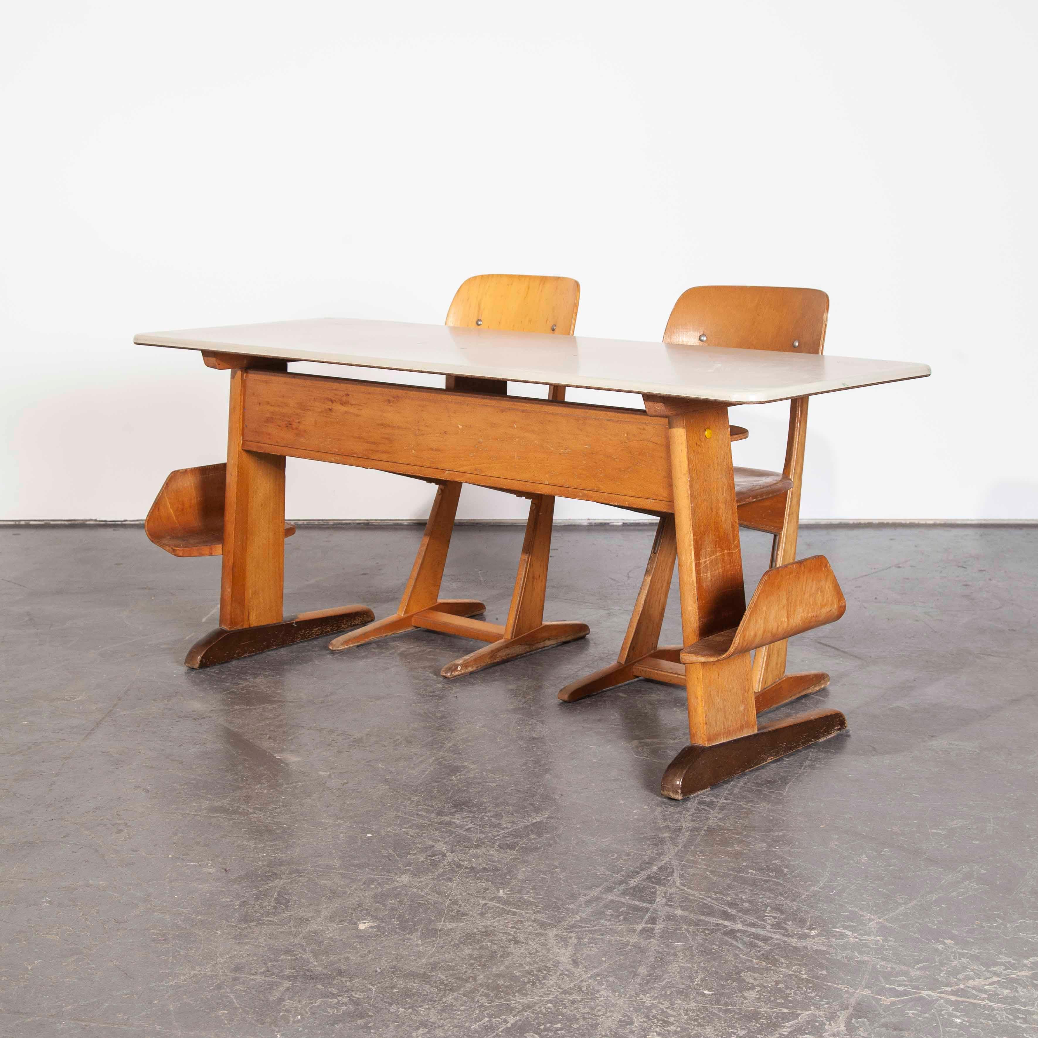 1960s Casala Children's Desk and Chair Set 1