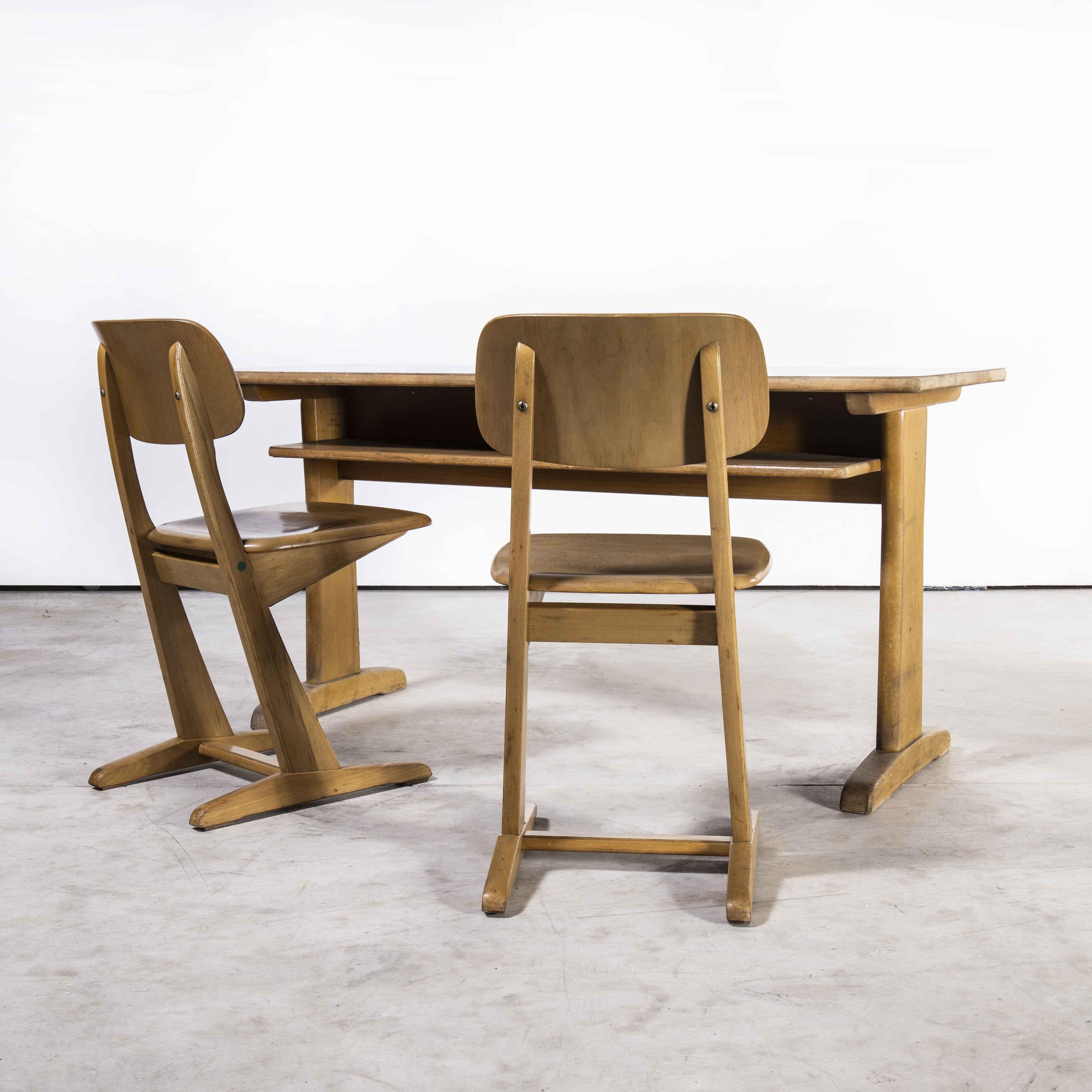 1960's Casala Children's Desk And Chair Set In Good Condition In Hook, Hampshire
