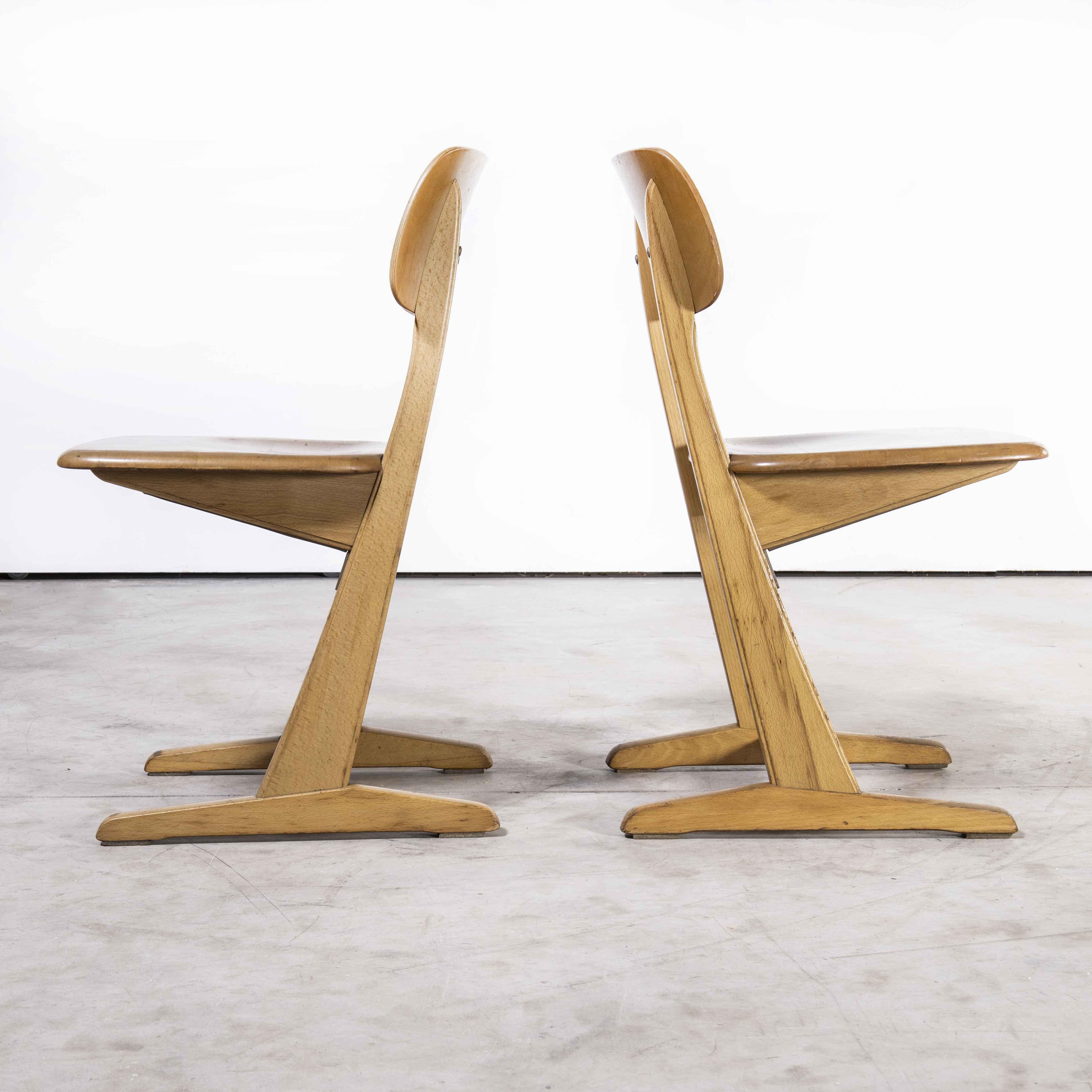 Mid-20th Century 1960's Casala Children's Desk And Chair Set For Sale