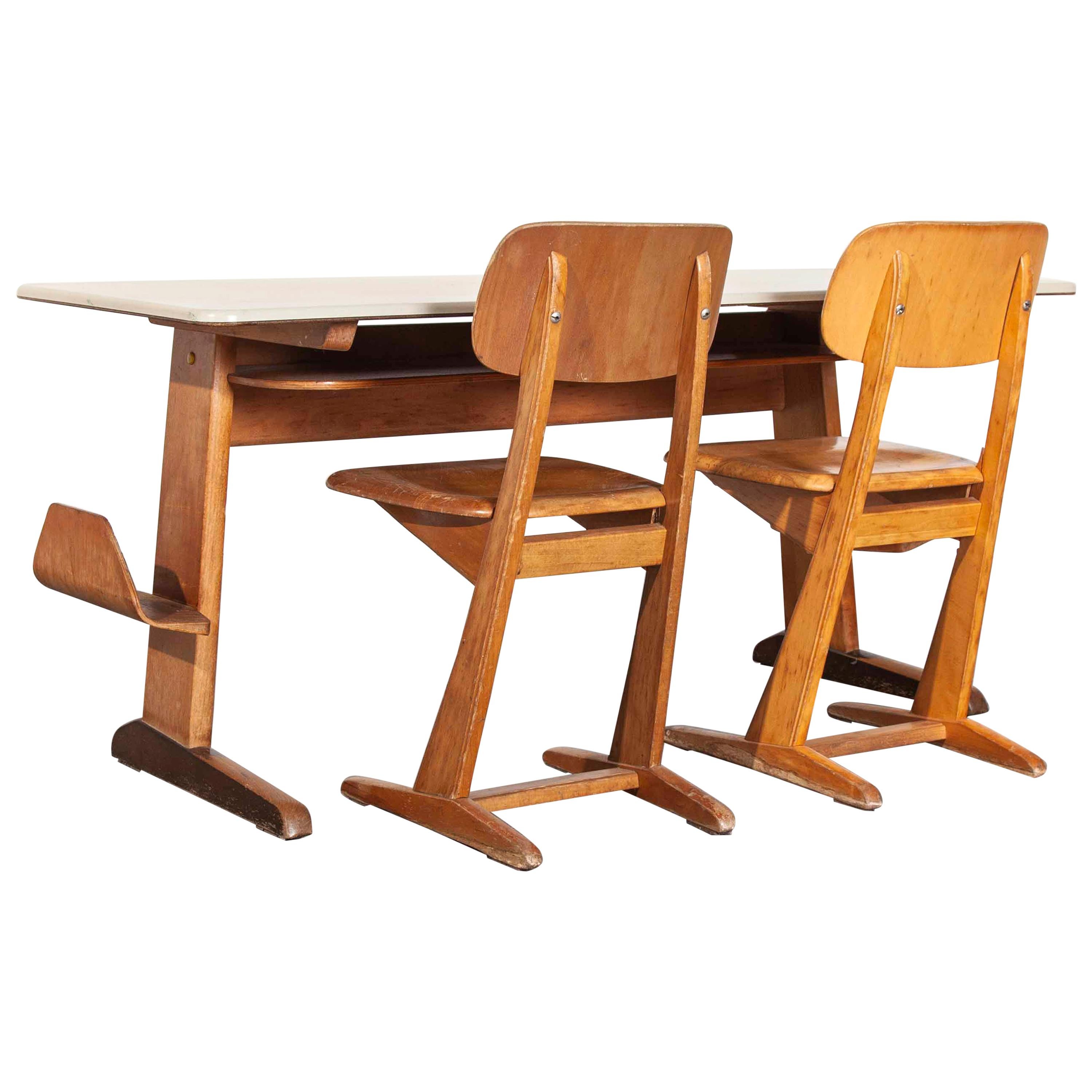 1960s Casala Children's Desk and Chair Set