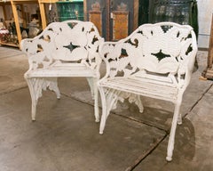 Poltrone in metallo fuso degli anni '60 realizzate da Melins Metall Foundry, Anderstorp in Svezia