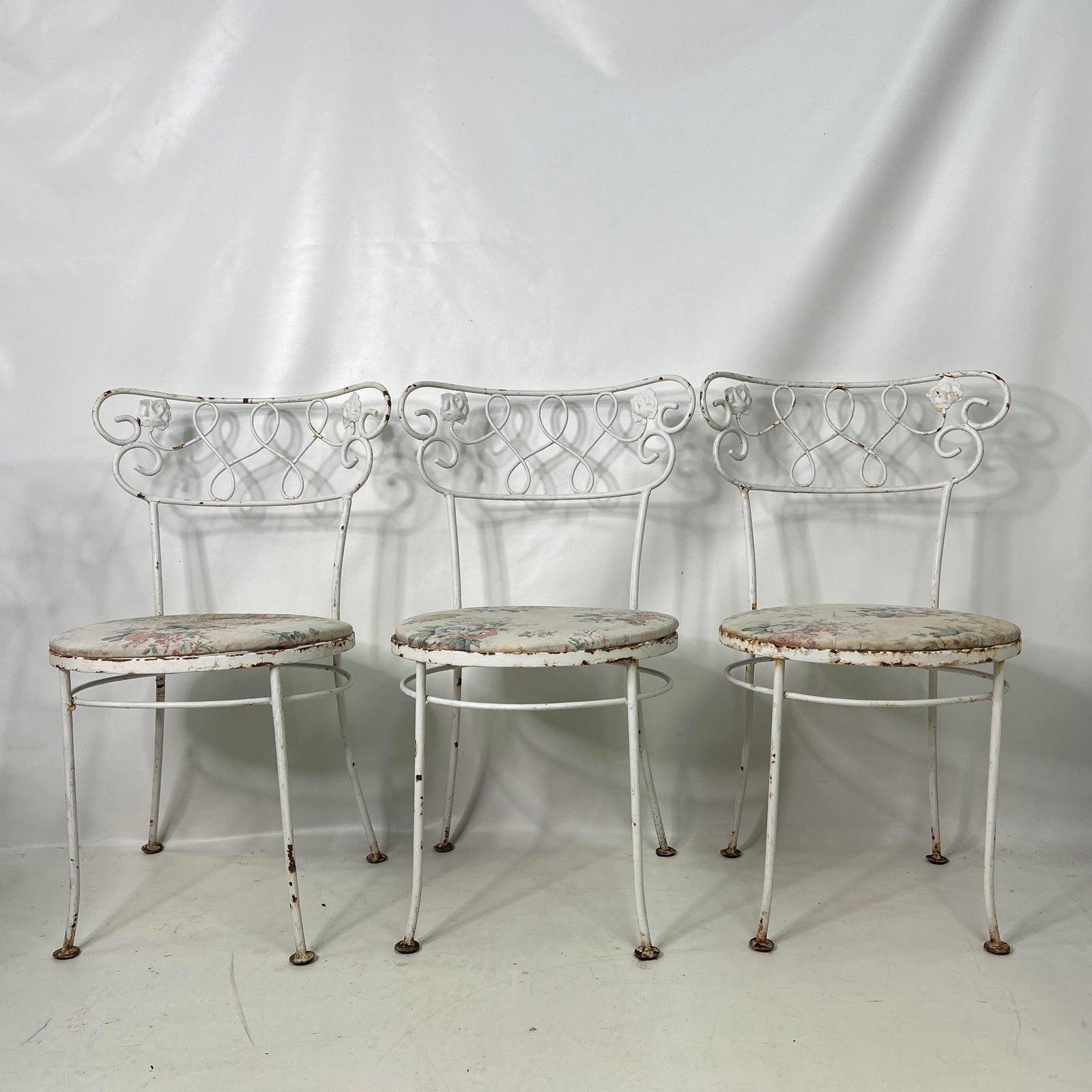 1960s Cast Iron Outdoor Chairs - Set of 4 For Sale 2