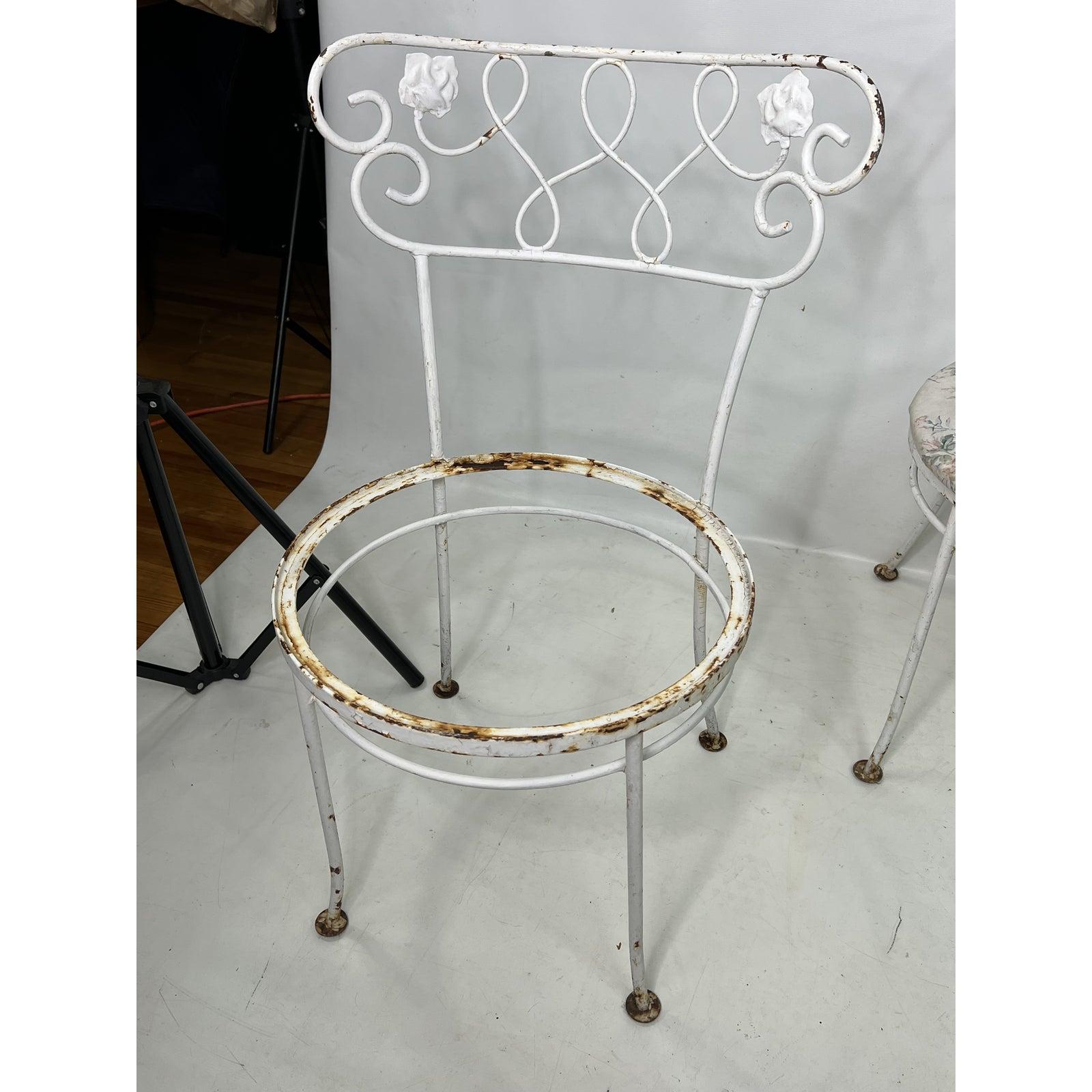 1960s Cast Iron Outdoor Chairs - Set of 4 1