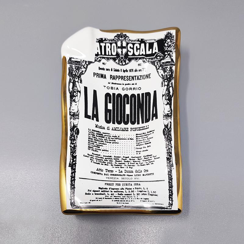 Catchall / Ablageschale aus Porzellan „La Gioconda“ von Piero Fornasetti, 1960er Jahre (Italienisch) im Angebot