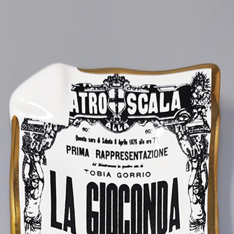 Catchall / Ablageschale aus Porzellan „La Gioconda“ von Piero Fornasetti, 1960er Jahre (Mitte des 20. Jahrhunderts) im Angebot