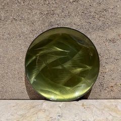 1960 Cathrineholm Norway Piatto in smalto verde Grete Prytz Kittelsen